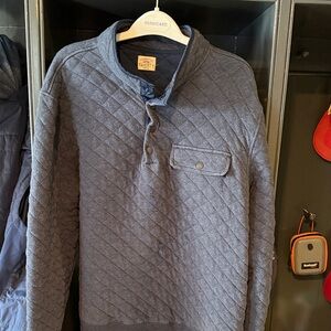 Faherty Men’s Epic Quilted Navy Pullover